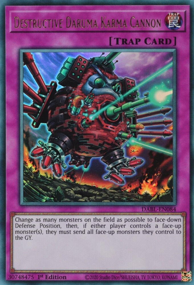 Destructive Daruma Karma Cannon, Darkwing Blast · DABL-EN084