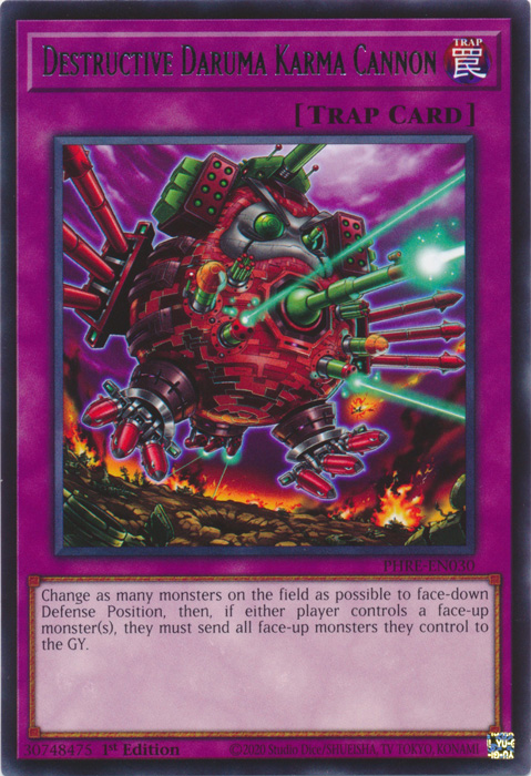 Destructive Daruma Karma Cannon, Phantom Revenge · PHRE-EN030