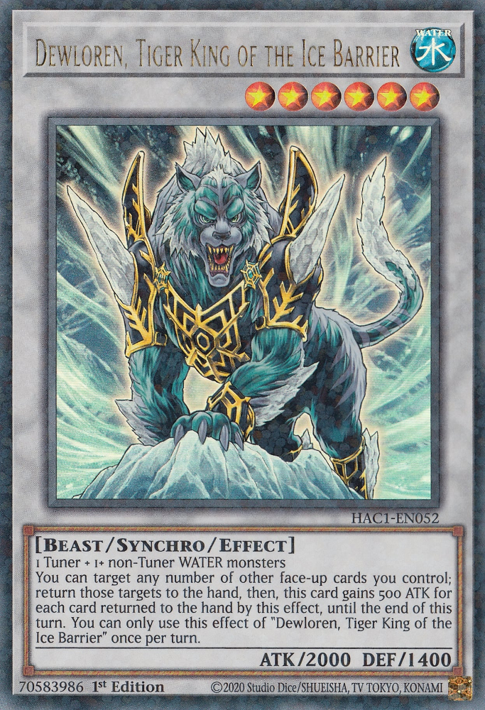 Dewloren, Tiger King of the Ice Barrier, Hidden Arsenal: Chapter 1 · HAC1-EN052
