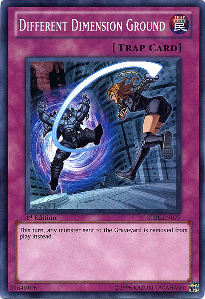 Different Dimension Ground, Starstrike Blast Sneak Peek Participation Card · STBL-EN077