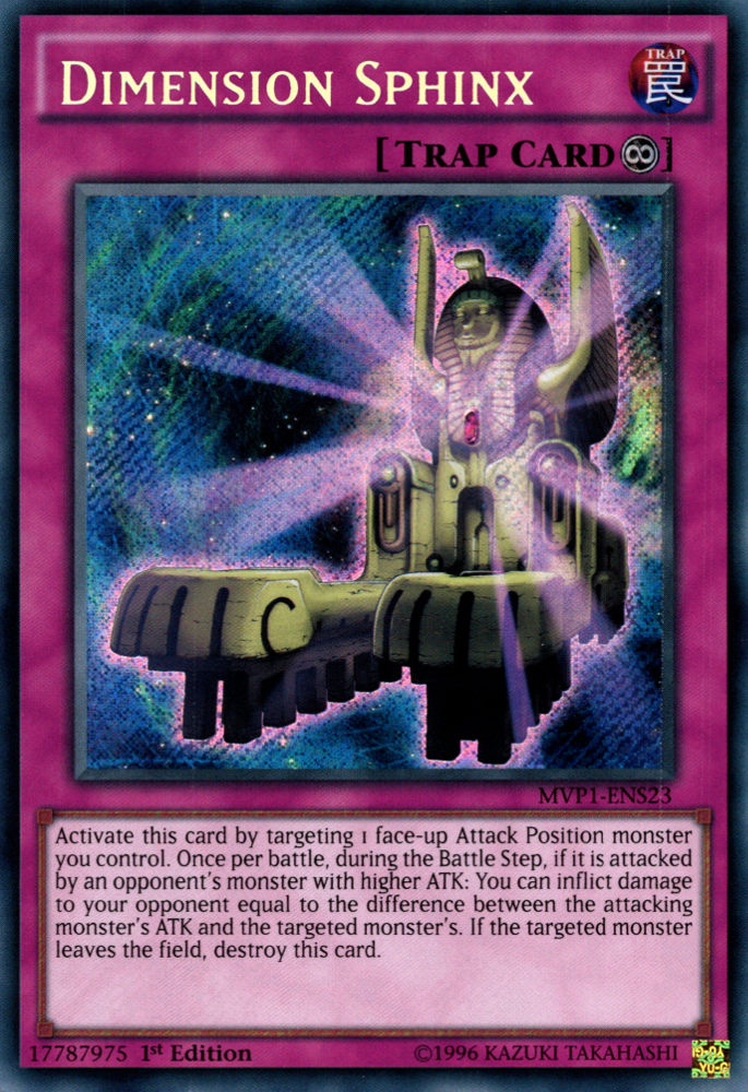 Dimension Sphinx, Yu-Gi-Oh! The Dark Side of Dimensions Movie Pack · MVP1-ENS23