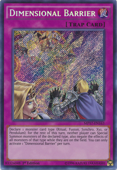 Dimensional Barrier, 2017 Mega-Tin Mega Pack · MP17-EN163
