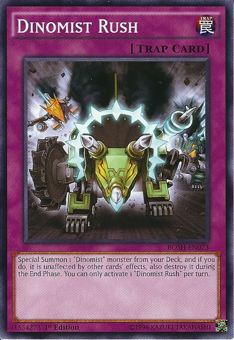 Dinomist Rush, Breakers of Shadow Sneak Peek Participation Card · BOSH-EN073