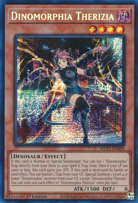 Dinomorphia Therizia, 25th Anniversary Tin: Dueling Heroes Mega Pack · MP23-EN009