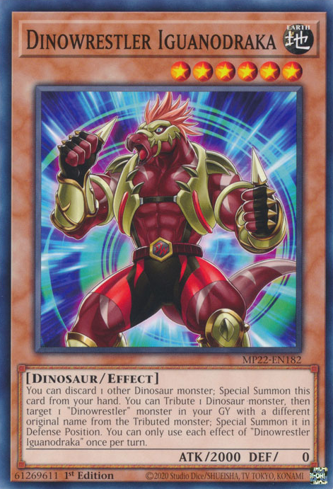 Dinowrestler Iguanodraka, 2022 Tin of the Pharaoh's Gods · MP22-EN182