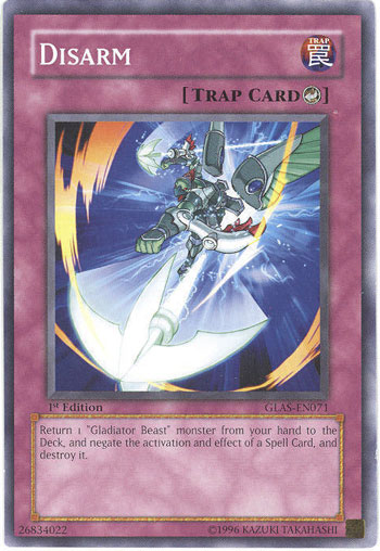 Disarm, Gladiator's Assault Sneak Peek Participation Card · GLAS-EN071