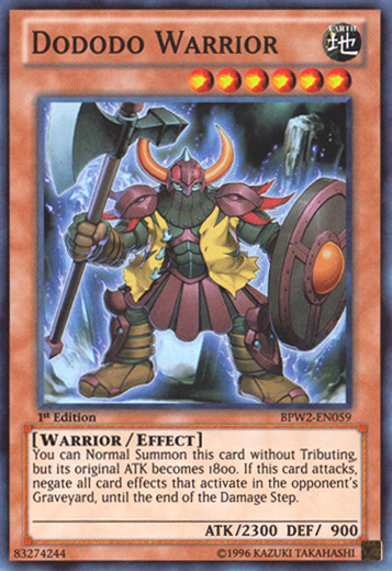Dododo Warrior, War of the Giants: Round 2 · BPW2-EN059