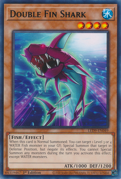 Double Fin Shark, Legendary Duelists: Duels From the Deep · LED9-EN049