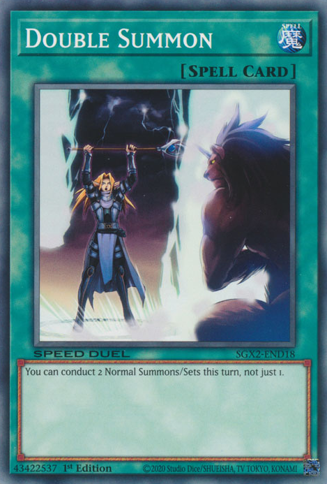 Double Summon, Speed Duel GX: Midterm Paradox · SGX2-END18