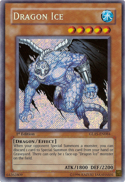 Dragon Ice, Gladiator's Assault Sneak Peek Participation Card · GLAS-EN084