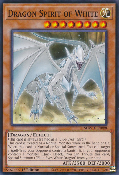 Dragon Spirit of White, Structure Deck: Blue-Eyes White Destiny · SDWD-EN008