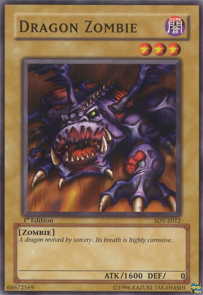 Dragon Zombie, Summoned Skull Sample promotional card · SDY-E012