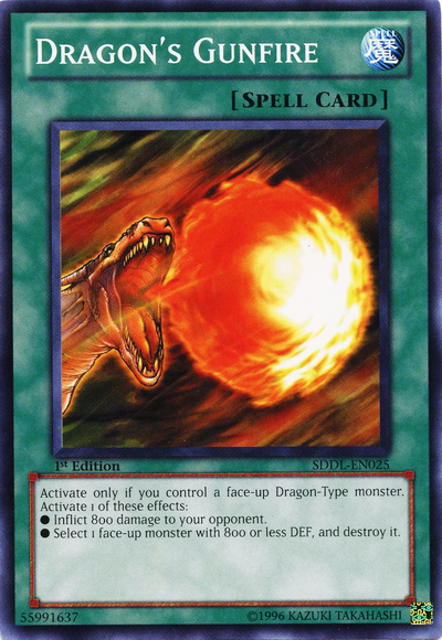 Dragon's Gunfire, Dragunity Legion Structure Deck · SDDL-EN025