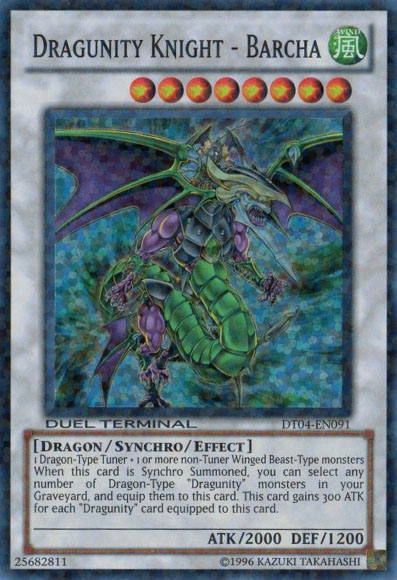 Dragunity Knight - Barcha, Duel Terminal 4 · DT04-EN091