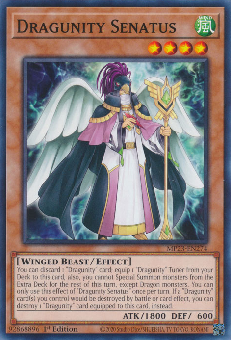 Dragunity Senatus, 25th Anniversary Tin: Dueling Heroes Mega Pack · MP23-EN274