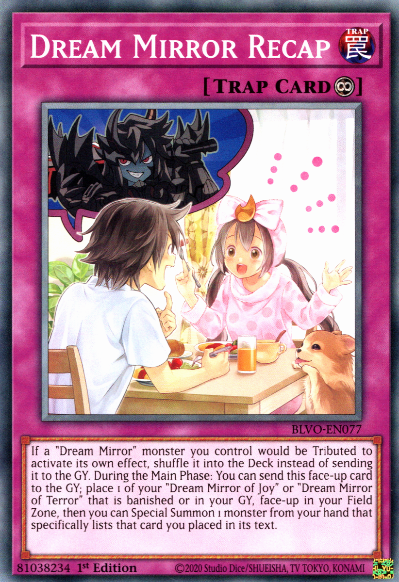 Dream Mirror Recap, Blazing Vortex Premiere! promotional card · BLVO-EN077