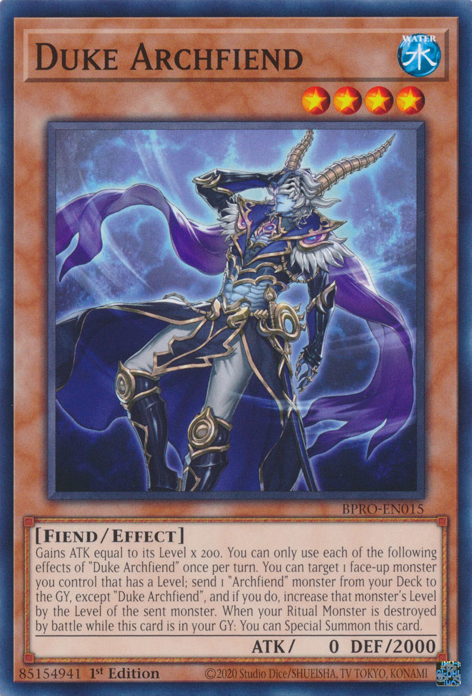 Duke Archfiend, Burst Protocol · BPRO-EN015