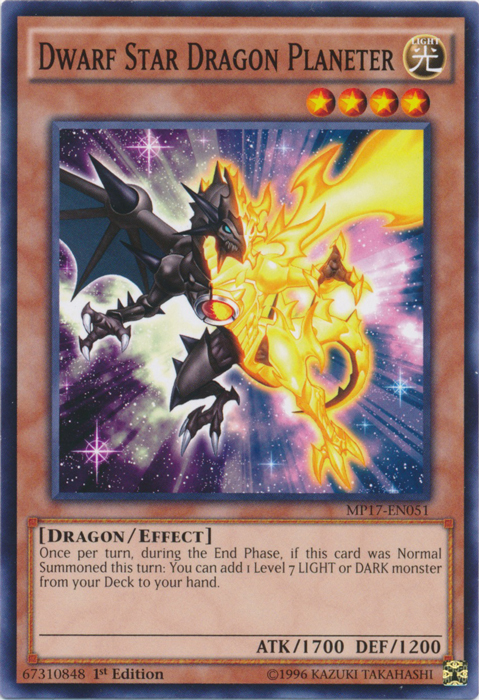 Dwarf Star Dragon Planeter, 2017 Mega-Tin Mega Pack · MP17-EN051