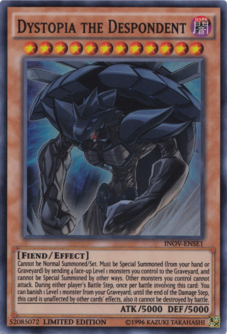 Dystopia the Despondent, Invasion: Vengeance Sneak Peek Participation Card · INOV-ENSE1