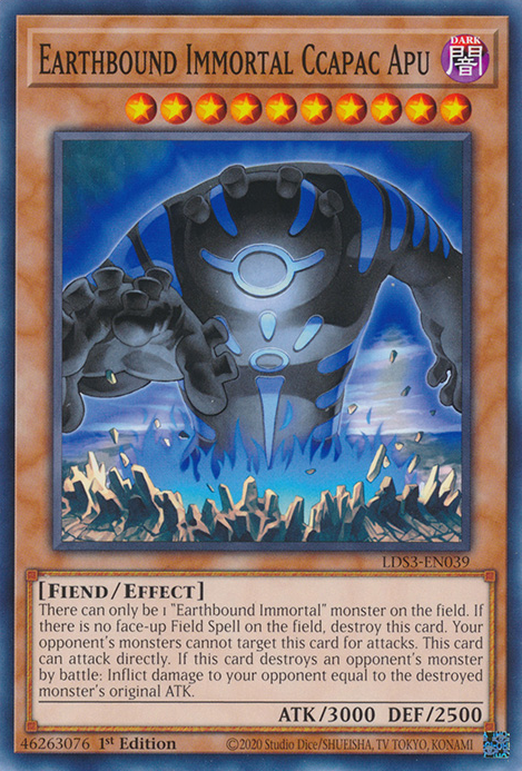 Earthbound Immortal Ccapac Apu, Legendary Duelists: Season 3 · LDS3-EN039