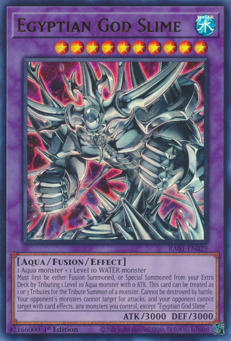 Egyptian God Slime, 25th Anniversary Rarity Collection · RA01-EN029