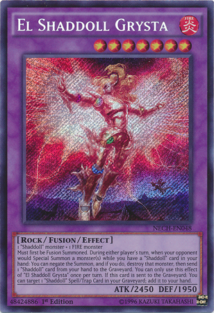 El Shaddoll Grysta, The New Challengers Sneak Peek Participation Card · NECH-EN048