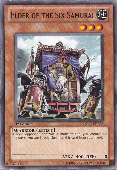 Elder of the Six Samurai, Extreme Victory Sneak Peek Participation Card · EXVC-EN028