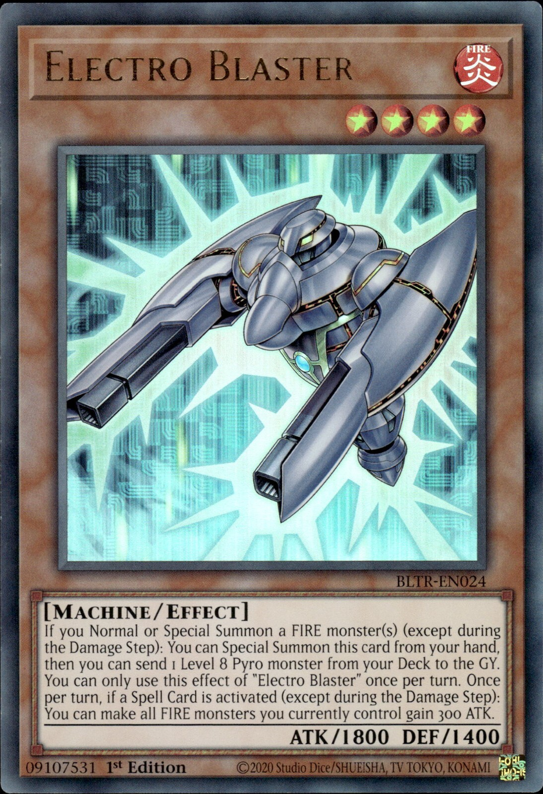 Electro Blaster, Battles of Legend: Terminal Revenge · BLTR-EN024
