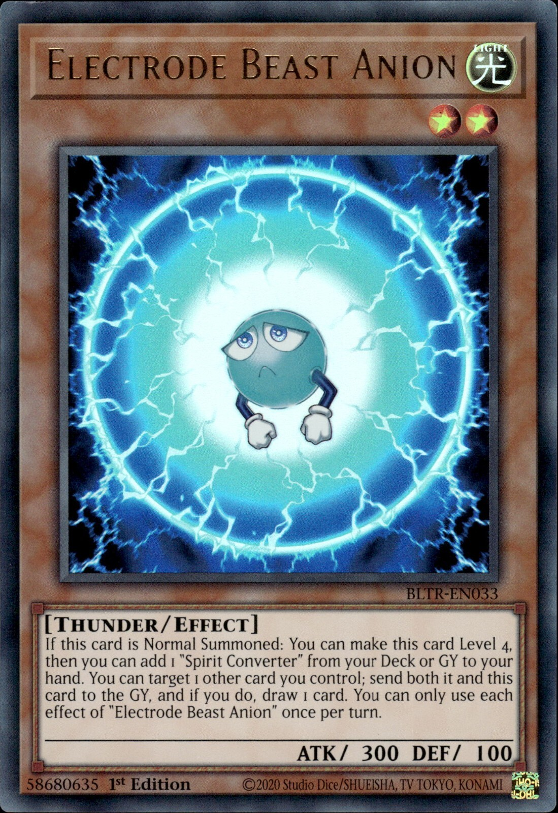 Electrode Beast Anion, Battles of Legend: Terminal Revenge · BLTR-EN033