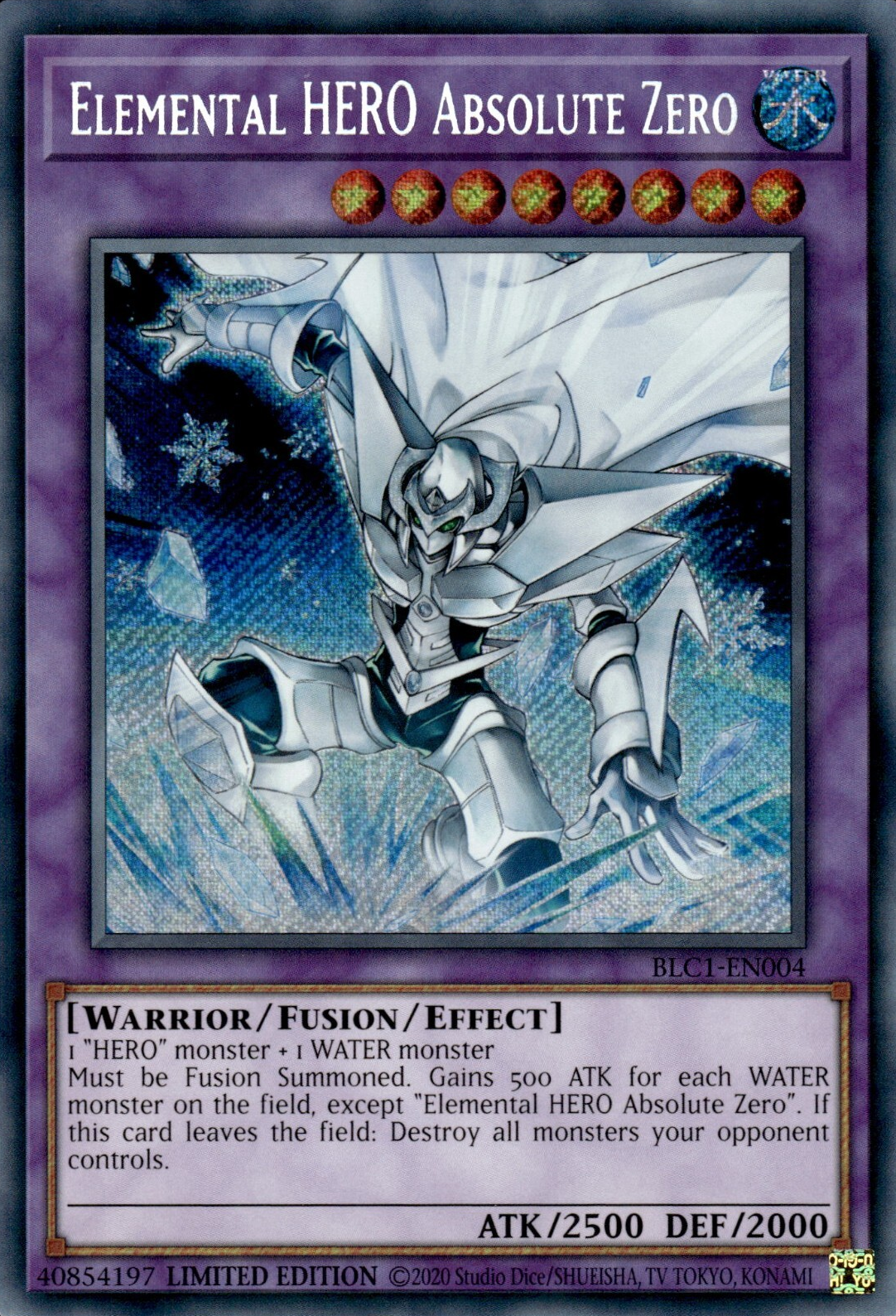 Elemental HERO Absolute Zero, Battles of Legend: Chapter 1 · BLC1-EN004
