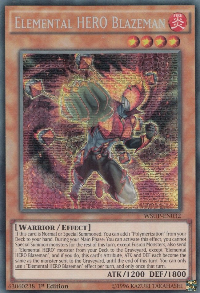 Elemental HERO Blazeman, World Superstars · WSUP-EN032