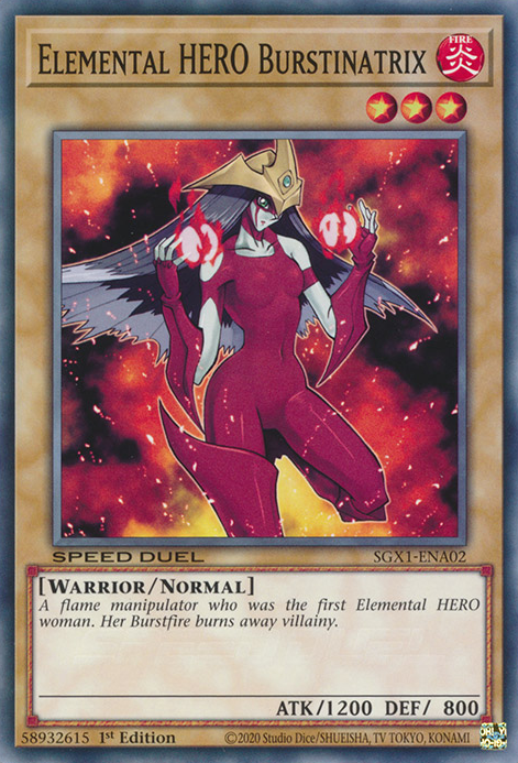 Elemental HERO Burstinatrix, Speed Duel GX: Duel Academy Box · SGX1-ENA02
