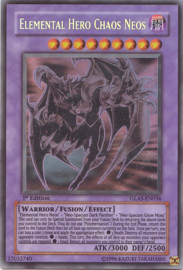 Elemental HERO Chaos Neos, Gladiator's Assault Sneak Peek Participation Card · GLAS-EN036