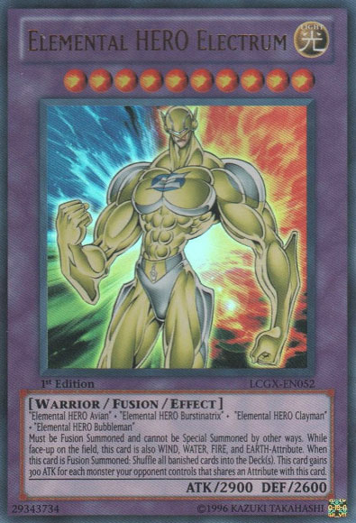 Elemental HERO Electrum, Legendary Collection 2: The Duel Academy Years Mega Pack · LCGX-EN052