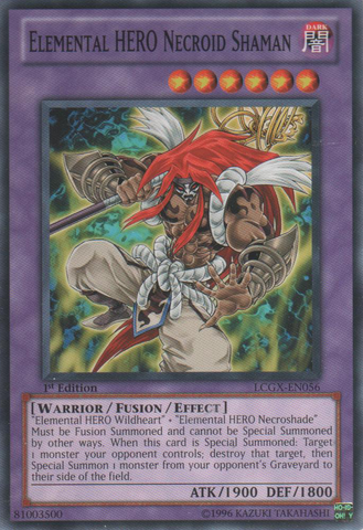 Elemental HERO Necroid Shaman, Legendary Collection 2: The Duel Academy Years Mega Pack · LCGX-EN056