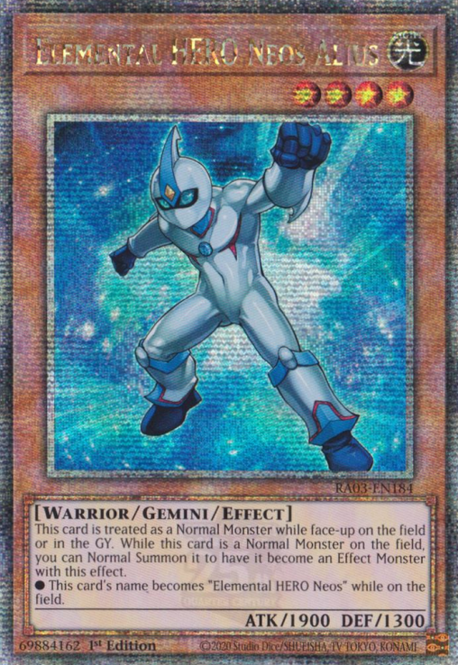 Elemental HERO Neos Alius, Quarter Century Bonanza · RA03-EN184