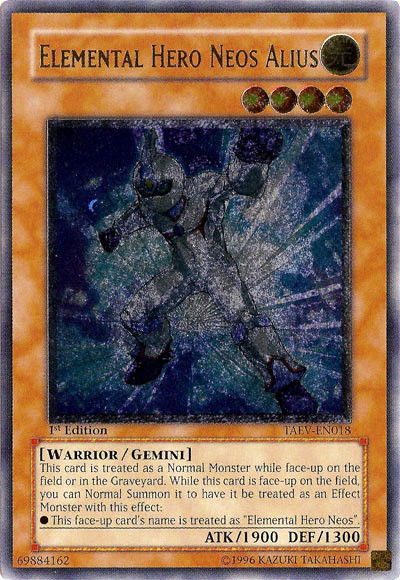 Elemental HERO Neos Alius, Tactical Evolution Sneak Peek Participation Card · TAEV-EN018