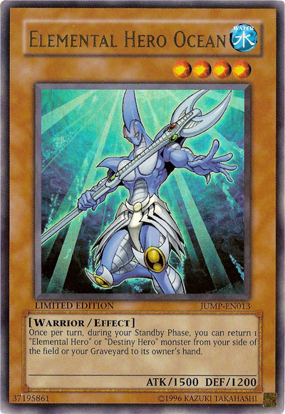 Elemental HERO Ocean, Shonen Jump May 2006 subscription bonus · JUMP-EN013
