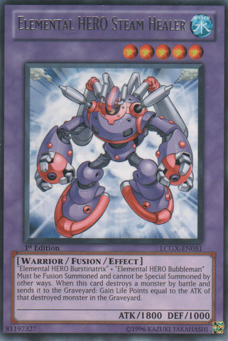 Elemental HERO Steam Healer, Legendary Collection 2: The Duel Academy Years Mega Pack · LCGX-EN051