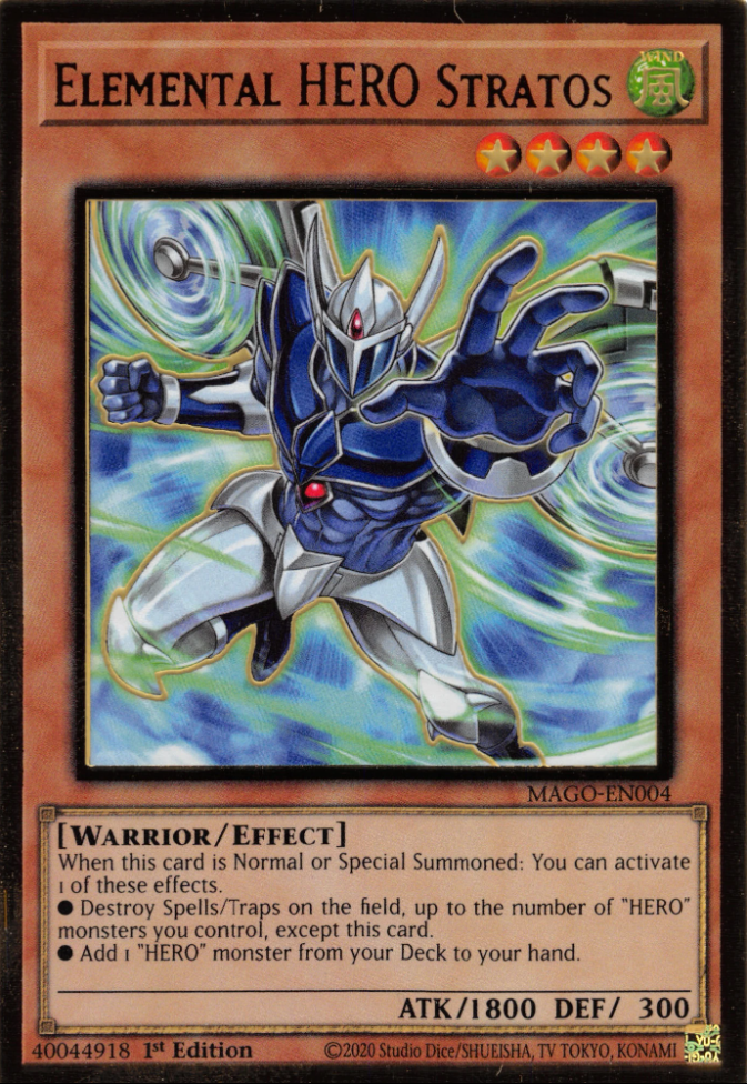 Elemental HERO Stratos, Maximum Gold · MAGO-EN004