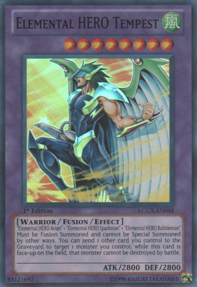 Elemental HERO Tempest, Legendary Collection 2: The Duel Academy Years Mega Pack · LCGX-EN048