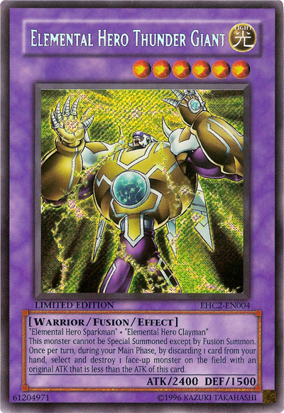 Elemental HERO Thunder Giant, Yu-Gi-Oh! Elemental Hero Collection 2 · EHC2-EN004