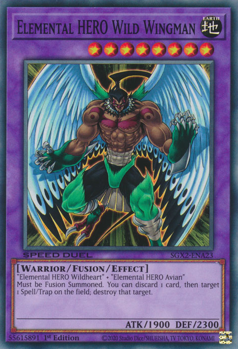 Elemental HERO Wild Wingman, Speed Duel GX: Midterm Paradox · SGX2-ENA23