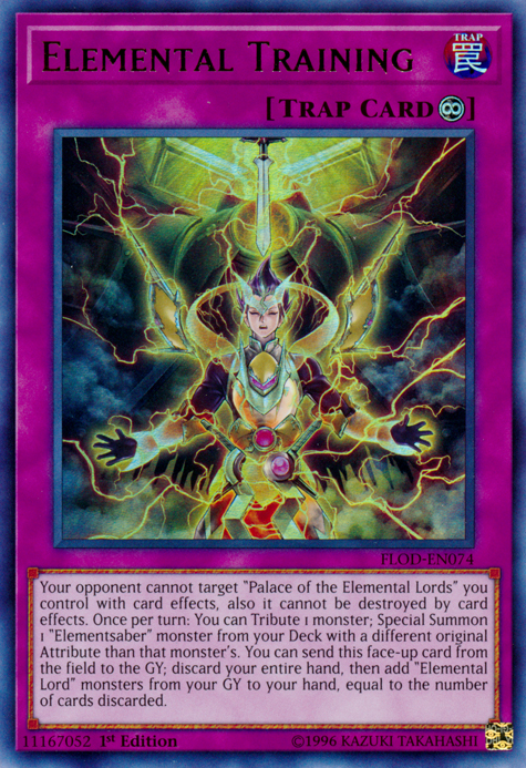 Elemental Training, Flames of Destruction Sneak Peek Participation Card · FLOD-EN074
