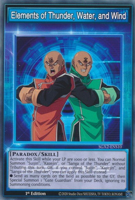 Elements of Thunder, Water, and Wind, Speed Duel GX: Midterm Paradox · SGX2-ENS10