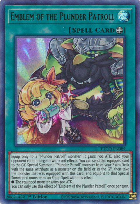 Emblem of the Plunder Patroll, Eternity Code Premiere! promotional card · ETCO-EN089