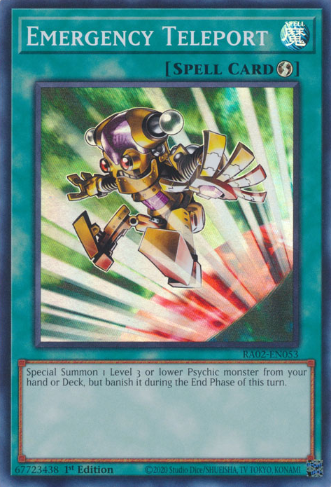 Emergency Teleport, 25th Anniversary Rarity Collection II · RA02-EN053