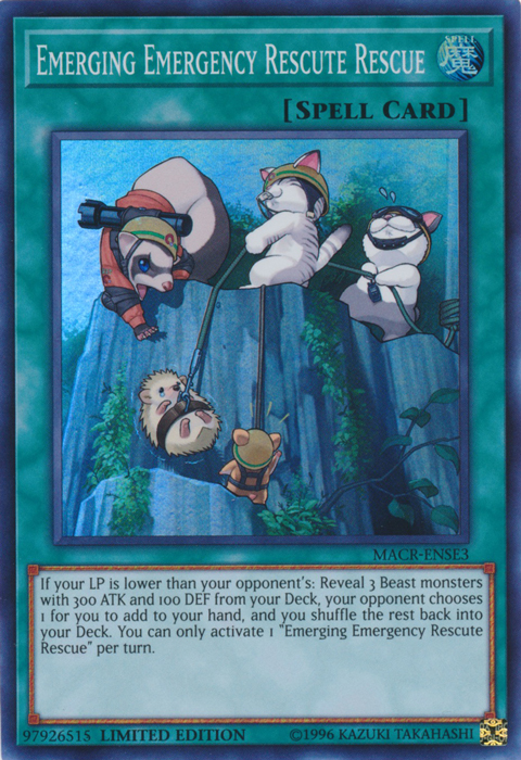 Emerging Emergency Rescute Rescue, Maximum Crisis Sneak Peek Participation Card · MACR-ENSE3