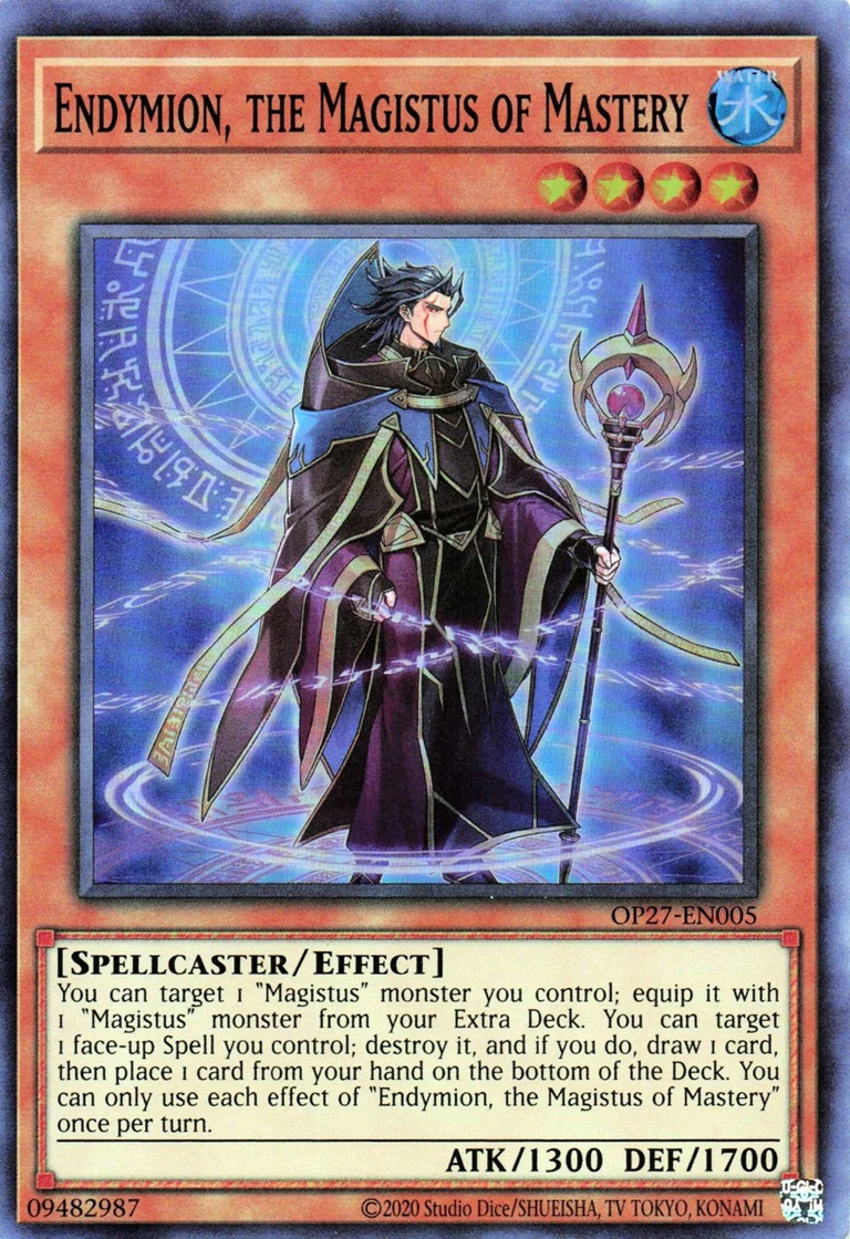 Endymion, the Magistus of Mastery, OTS Tournament Pack 27 · OP27-EN005