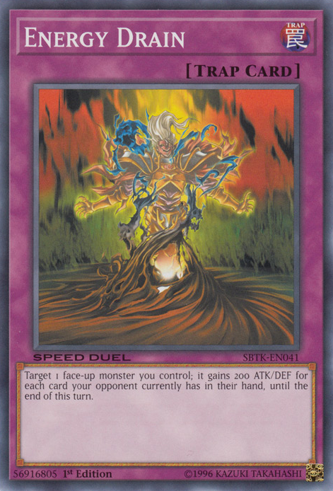 Energy Drain, Speed Duel: Trials of the Kingdom Sneak Peek participation cards · SBTK-EN041